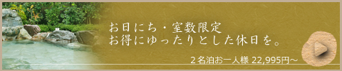 お日にち・室数限定